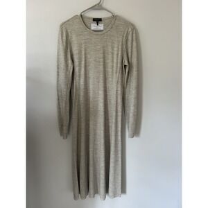 Rag & Bone Yan Midi Dress Gray 100% Japanese Wool Takisada-Osaka‎ Size M